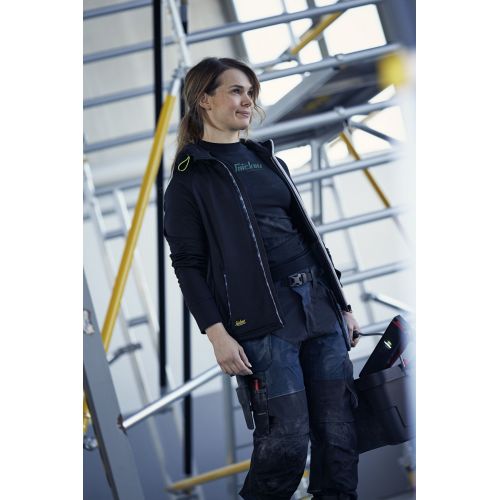 6902 Pantalones largos de trabajo FlexiWork bolsillos flotantes azul marino/ negro